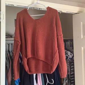 coral sweater